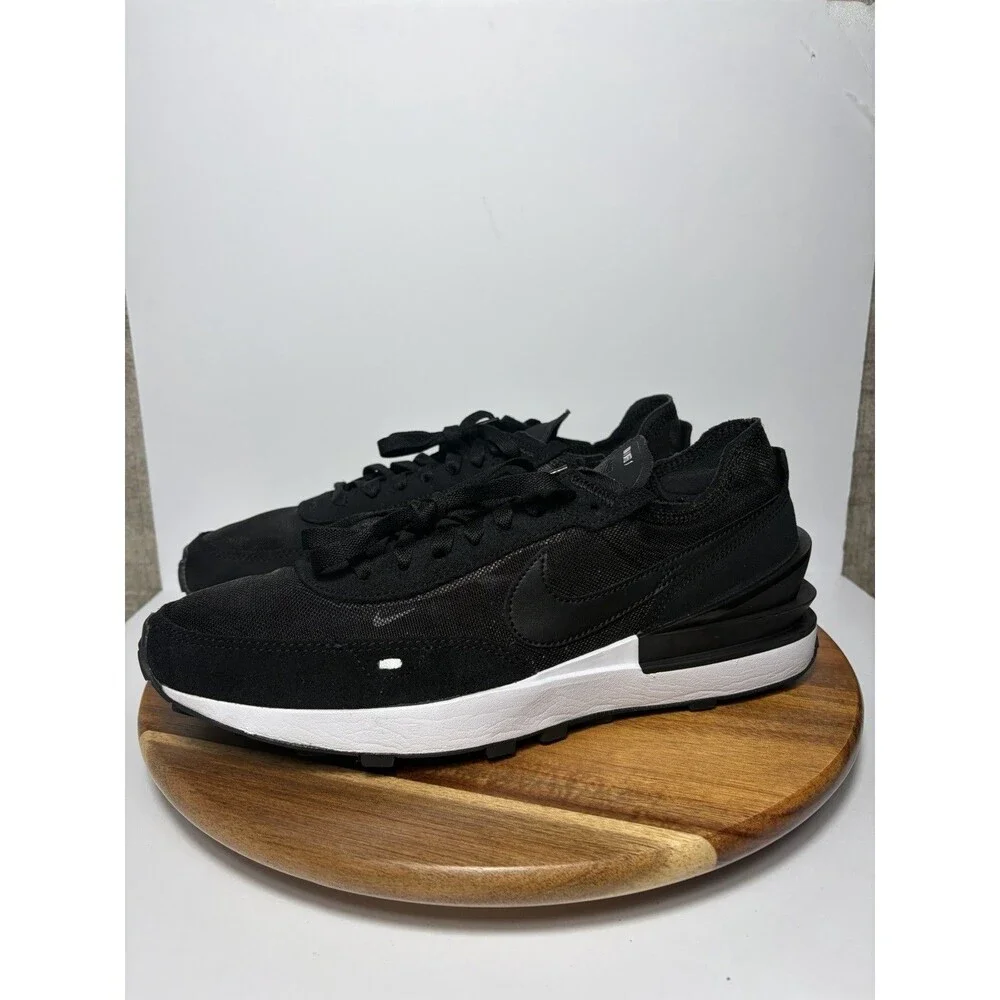 Nike Waffle One Black Mesh Training Shoes Men's 9.5 Training Sneakers DA7995-001